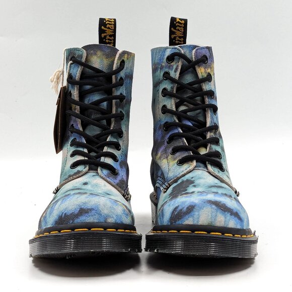 Dr. Martens Multicolor Tie-Dye Combat Boots - Picture 3 of 12